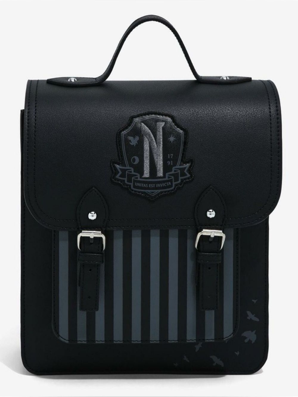 Wednesday The Addams Family Nevermore Academy Mini Backpack New No Tags